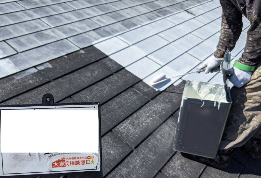 北九州市小倉南区にて屋根・外壁塗装をさせて頂いていますー８